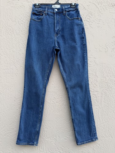 Abercrombie & Fitch Women's The '90s Slim Straight Ultra High Rise Jeans 26 2S