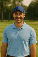 Member's Mark Men's Short Sleeve Stretch Pique Polo Light Blue Size XXL