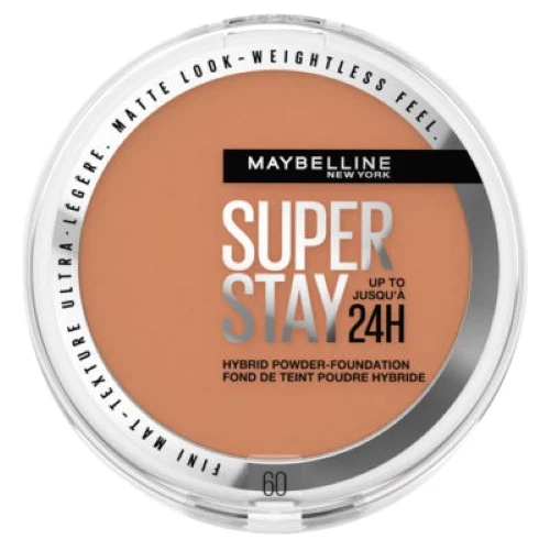 MAYBELLINE NEW YORK Maybelline Super Stay Hybrid Powder Foundation 24H Medium Full Coverag Shade 60