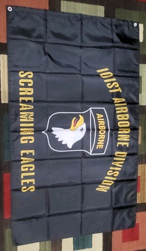 3x5FT US Army 101st Airborne Military Veteran Screaming Eagles Infantry Flag