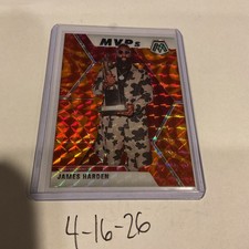 2019-20 Panini Mosaic - MVPs James Harden #296 Reactive Orange Prizm