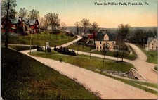 View in Miller Park Franklin PA 1912 Postcard E34