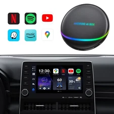 8+128GB Wireless Carplay Android Auto AI Box GPS HDMI-compatible Output Adapter