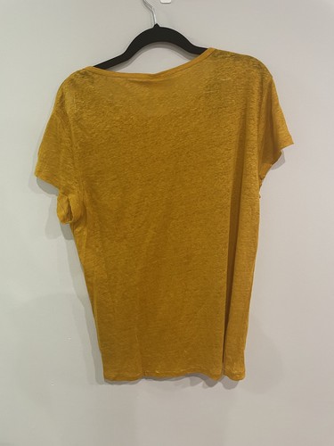 New With Tag Women’s H&M Orange Size Large Top Linen Blouse Brand New  - Picture 8 of 8