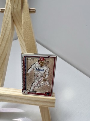 James Wood RC Superbox Exclusive Enamel Trading Card Pin 2025 Topps Series 1