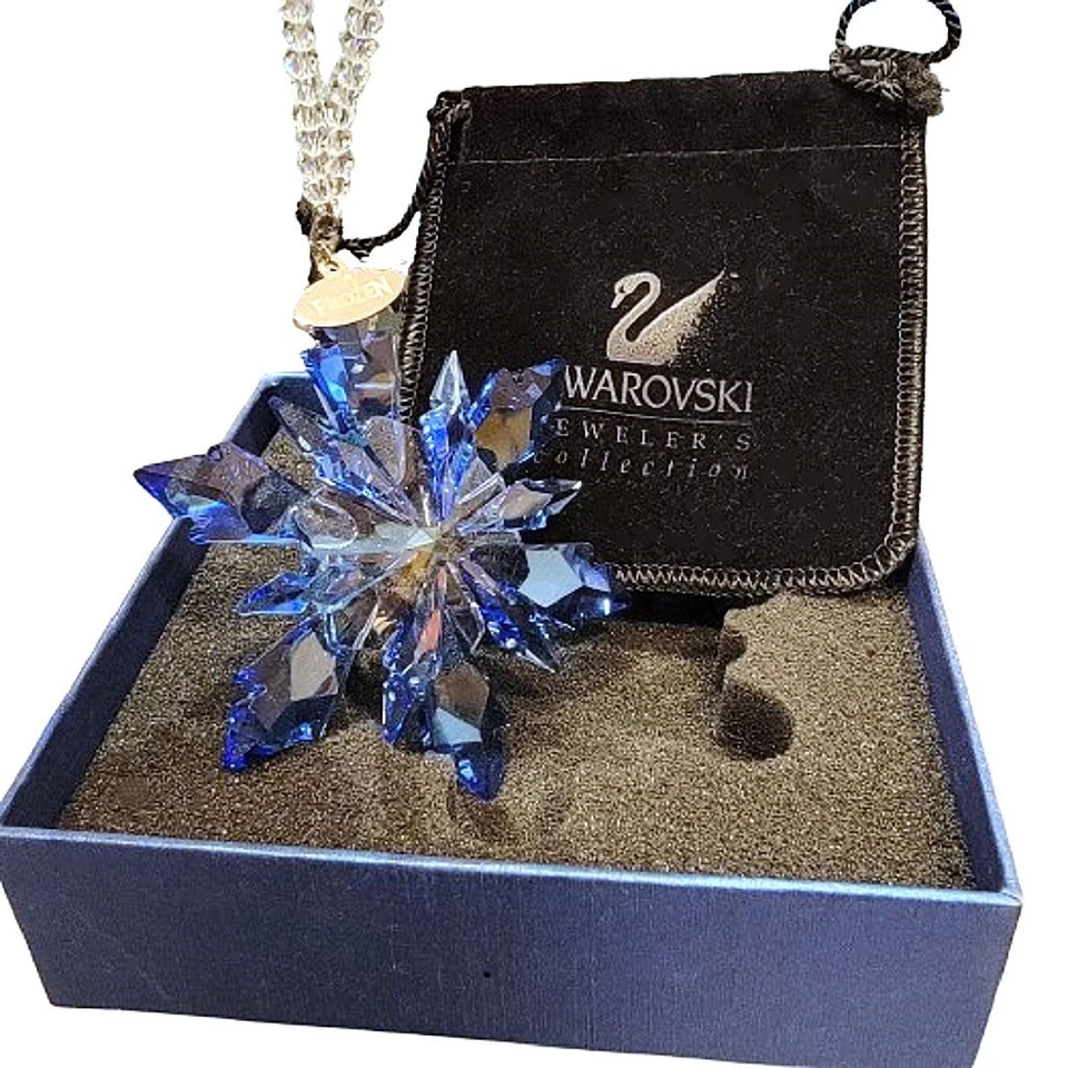 Swarovski Frozen Disney Cristal Navidad Copo de Nieve Adorno Nuevo en Caja Foto 3 de 4