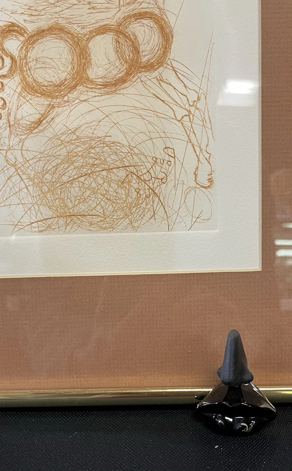 Salvador Dalí Perfume Mujer Perfume Mini .17 OZ Negro Vidrio Nariz y Labios Botella Foto 4 de 4