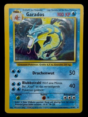 Garados - 6/102 Base Set German 1999 WOTC - Holo - Pokemon TCG