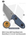 BRS (blade RunnerS Series) E-Volve IMP Fixed Blade 2.63” Acid Stonewashed  — photo 7