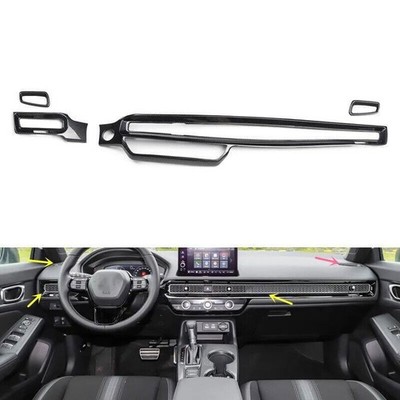 For Honda Integra 2022-2023 ABS Carbon Fiber Air Vent Gear Door Stickers