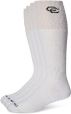 Dan Post Cowboy Certified Over the Calf Socks 4 Pack Size 10.5-13 Mens, White