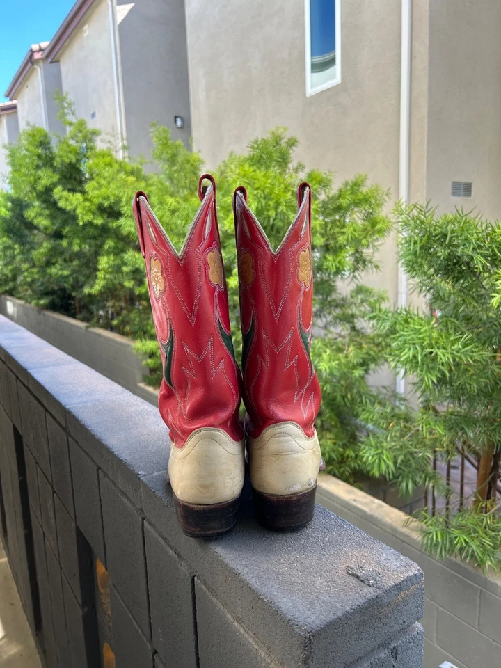 RARE VINTAGE RALPH LAUREN Women's Size 11 Selene Cowboy Boots - Image 2 of 4