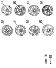 Genuine Mopar Aluminum Wheel 6XK511X8AA
