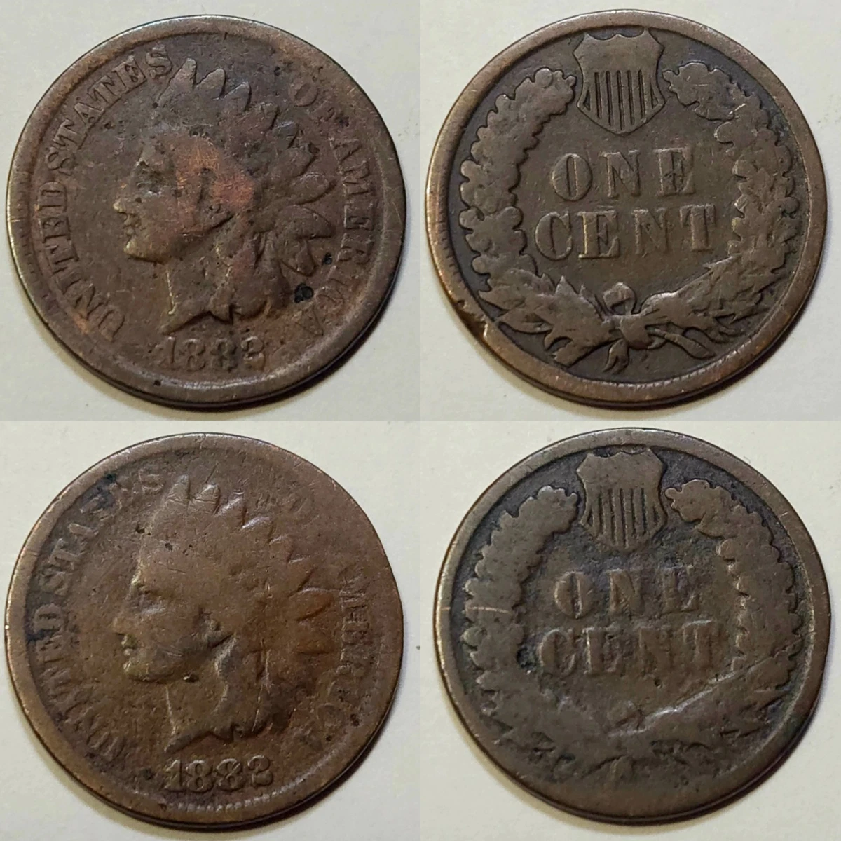 青铜1882 年印第安人头小美分(1859-1909) | eBay