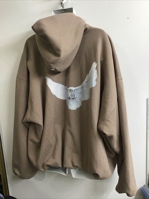 yeezy gap x balenciaga dove hoodie Taupe Oversized Size L | eBay