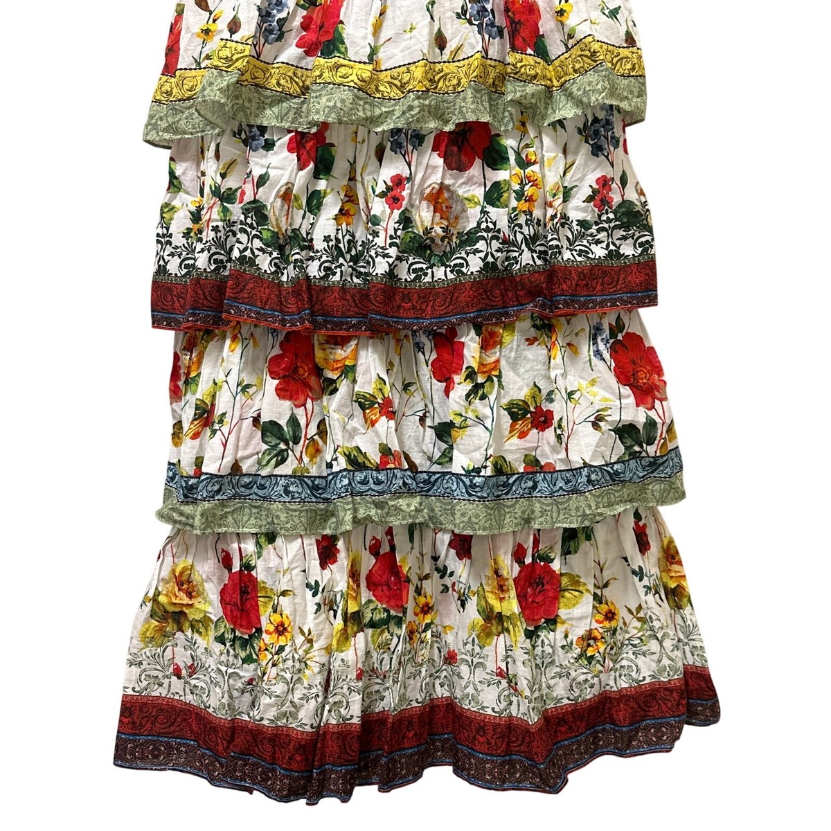 white christmas dresses Valencia Dress (Floral) – White-Layers main image 0