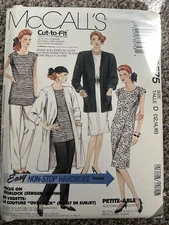 Vintage 1988 McCall’s # 3575 Sewing Pattern. Misses Size 12-14-16
