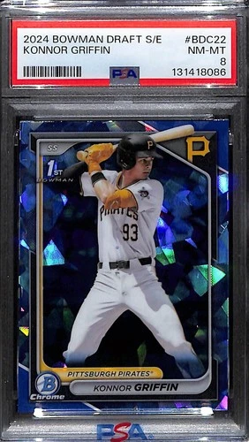 2024 Bowman Draft Sapphire Edition #BDC-22 Konnor Griffin PSA 8