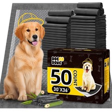 Dog Pee Pads for Dogs XXL 30"x36" Charcoal Puppy Pads 50 Counts Extra Large D...