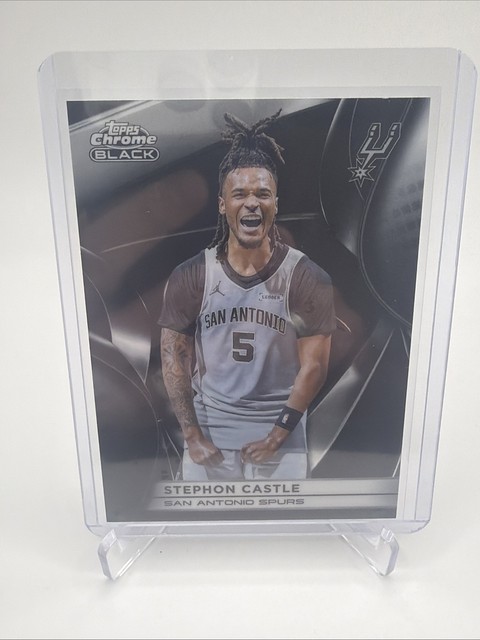 2025-26 Topps Chrome Black Stephon Castle #67 Spurs