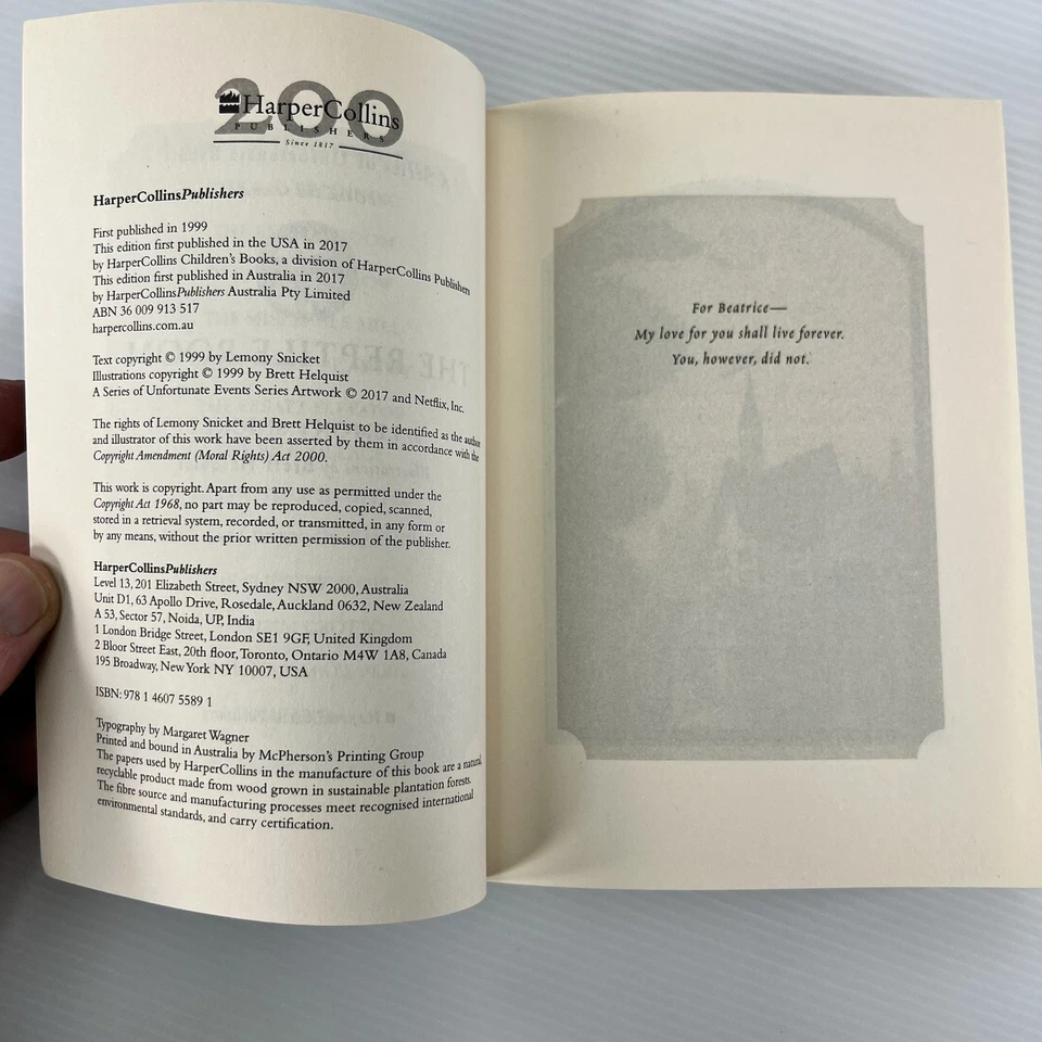 A Series Of Unfortunate Events #3 The Reptile Room Lemony Snicket PB 2017 - Image 4 of 4