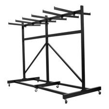Heavy-Duty Chair Cart for 42 Chairs/ 12 Tables, with Rubber Wheels and Holder