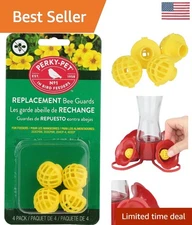 Adjustable Yellow Bee Guards for Hummingbird Feeders – 4 Pack for Bee Protection