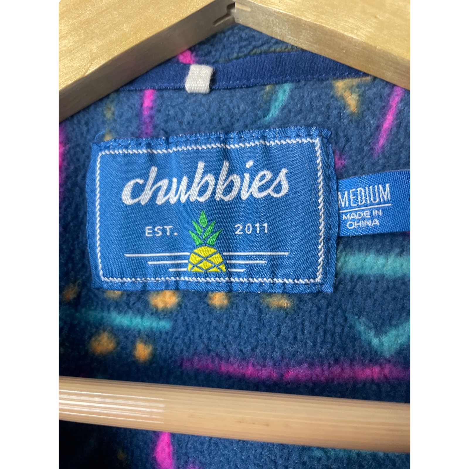 Chubbies Pullover Size Medium Fleece Sweater Quar… - image 6