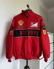 Ferrari Embroidered Racing Jacket Vintage Style | Unisex