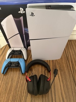 Sony PlayStation 5 Digital Edition PS5 Console Slim 825GB Cobalt Bundle W/Extras