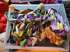 Lot Of Embroidery Thread Mixed Brands DMC JP COATS New And Used