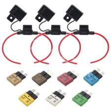 Automatic Reset Circuit Breaker Fuse W/Fuse Holder Kit For Car/RV/Boat/Marine