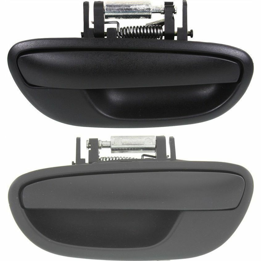 Rear Set Of 2 LH & RH Exterior Textured Black Door Handle Fits