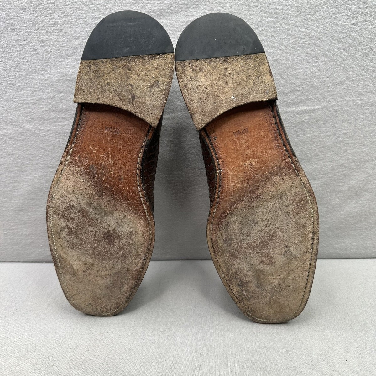 Mezlan Valencia Mens Sz 11 Oxford Cap Toe Brown Leather Woven Dress Shoes Derby Vtg Mezlan Mens Oxford Shoes Woven Leather | Mercari main image 2