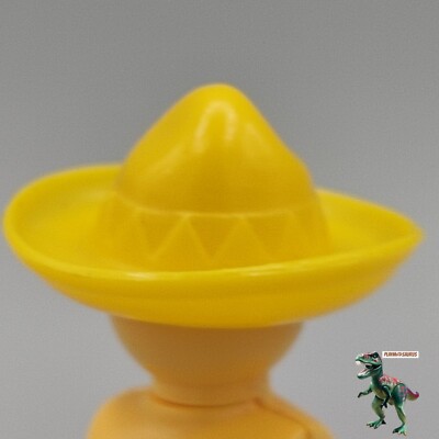 PLAYMOBIL sombrero amarillo mexicano-mejicano-mariachi-bandido