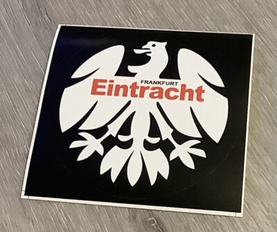 Eintracht Frankfurt 1 Aufkleber schwarz ..