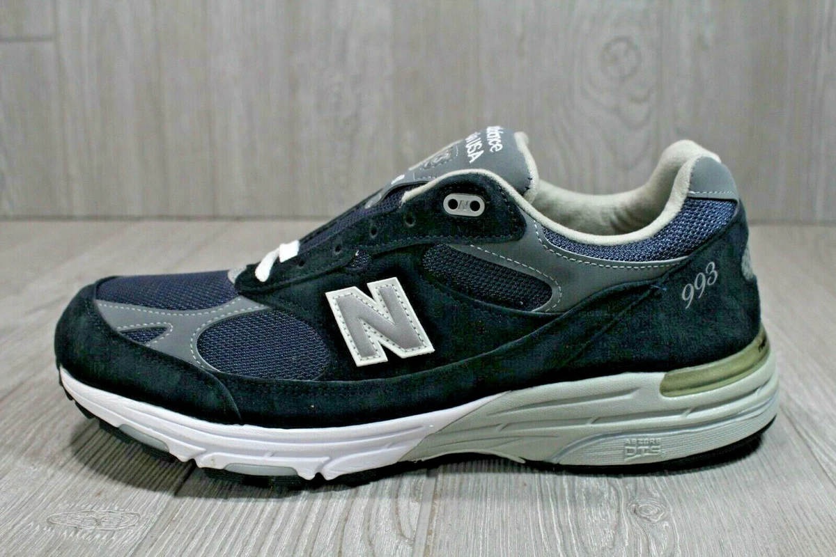 Rare New Balance 993 Mens Made In USA Navy Shoes MR993NV Size 7 4E