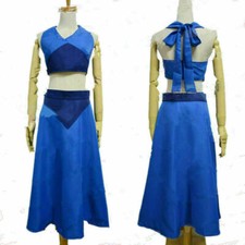 Lapis Lazuli Cosplay Costume Blue Long Dress Custom Made YY