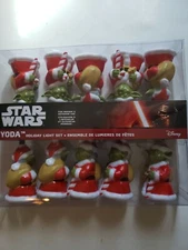 Star Wars Yoda in Santa Suit Christmas Holiday Light Set by Kurt Adler 10 Lights