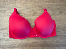 PINK Victoria's Secret Red Script 32DD Wear Everywhere T-Shirt Light Line Bra