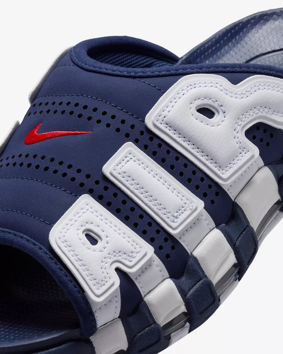 Nike Air More Uptempo Slide Olympic FQ8700-400/FQ8699-400 Nike Air More Uptempo Slide Olympic FQ8700-400/FQ8699-400