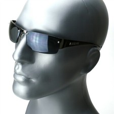 Mens Rectangle Rimless Shades Classic Sunglasses Black Brown New Fashion