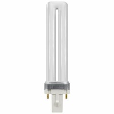 7 Watt PL Lamp CFL Single Turn S Type • 7W • 3500K • G23 2-Pin