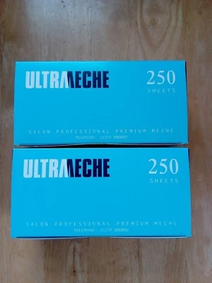 2 x 250 Sheets LONG(19cm) EASI MECHE Highlighting Foil Ultrameche Clear front