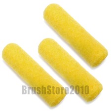 Image of Pack of 3 Long Pile Propile Paint Roller Sleeve 1¾'' Internal Diameter. 7", 9"