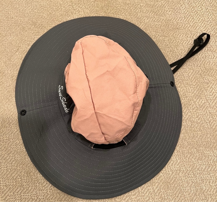 PONY Cappello parasole prese d'aria laterali foro coda di cavallo cinghie regolabili