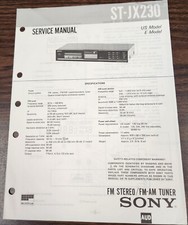 Sony ST-JX230 Tuner Service Manual - Original