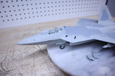 Used Vintage FRANKLIN MINT ARMOUR Diecast 1/48TH SCALE GREY F-22