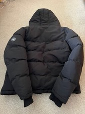 Sol Cal Jacket Fur Lined Puffer Black Size L