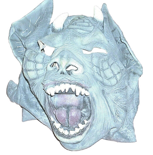 Halloween Mask Horror Demon Devil Monster Horn Mask Soft Latex Unbranded